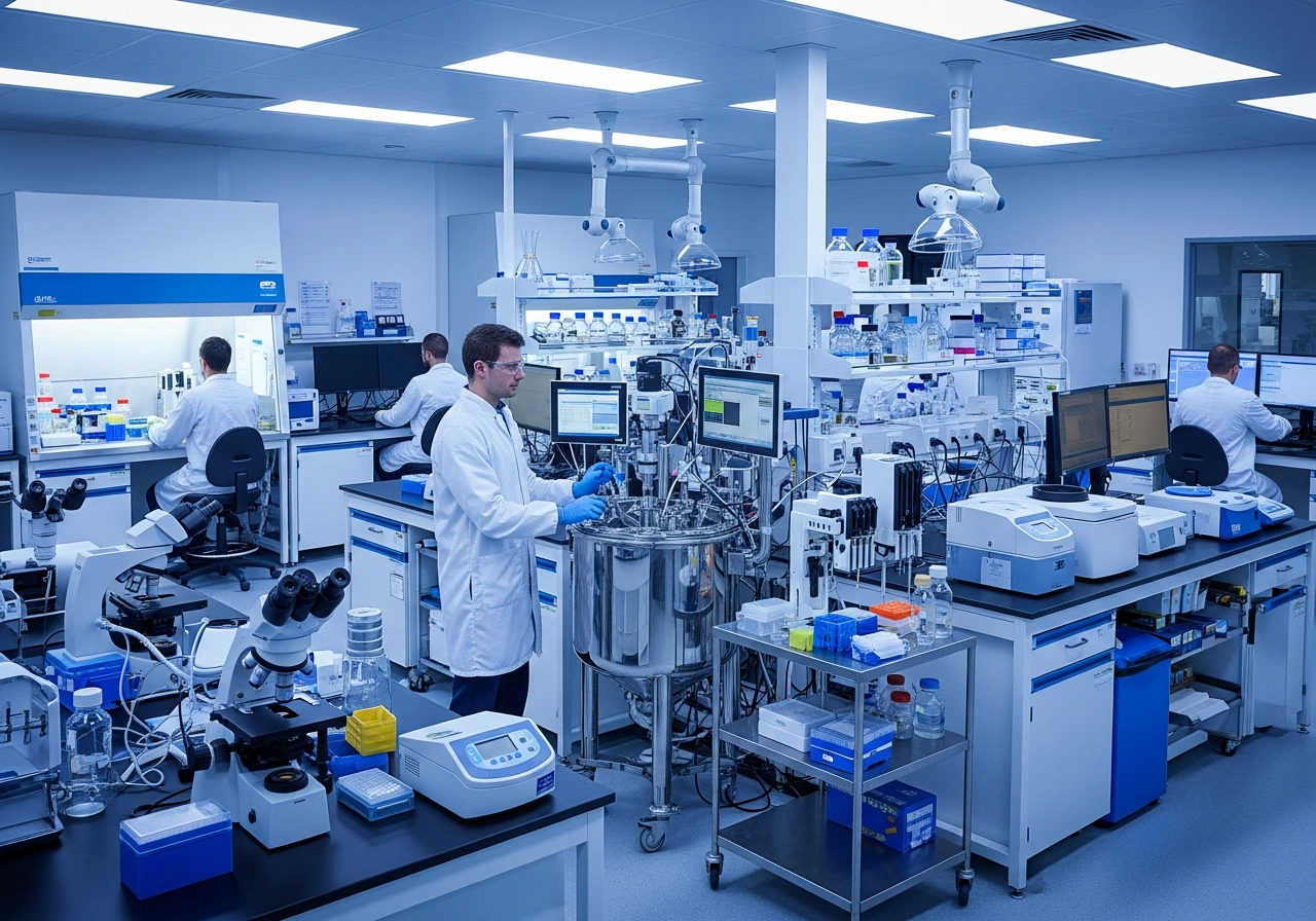 Lab Chillers in Biotech and Pharmaceuticals — industrial process cooling application by North Slope Chillers